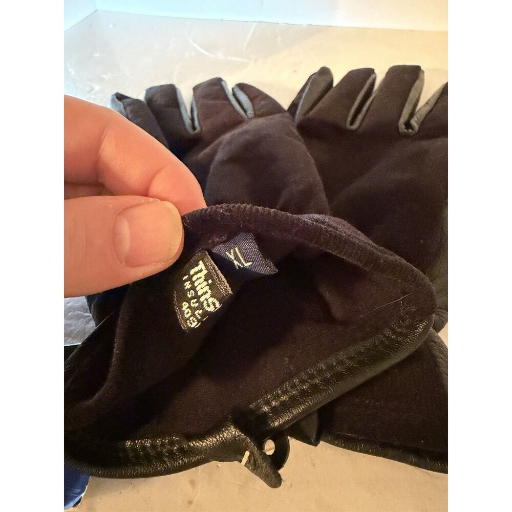 Vintage Polo Ralph Lauren Gloves Mens XL Black Thinsulate NEW - Picture 5 of 6